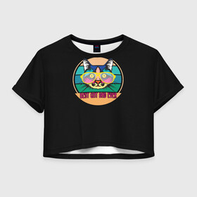 Женская футболка Crop-top 3D с принтом BEST CAT , 100% полиэстер | круглая горловина, длина футболки до линии талии, рукава с отворотами | Тематика изображения на принте: cat | cats | cosmos | kitten | mem | memes | rose | roses | глаза | глазки | еда | киска | космос | кот | котёнок | котик | котики | котэ | котята | кошак | кошка | кошки | красивая | мем | мемчики | милая | прикольная | розы