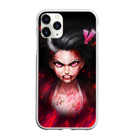 Чехол для iPhone 11 Pro матовый с принтом NEZUKO | НЕЗУКО | KNY , Силикон |  | demon slayer | giuy tomioka | kimetsu no yaiba | kny | nezuko | shinobu | slayer | tanjiro | yoriichi tsugikuni | zenitsu | гию томиока | зенитсу | зенитцу | иноске хашибира | клинок рассекающий демонов | незуко | танджиро | шинобу 