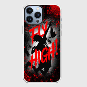 Чехол для iPhone 13 Pro Max с принтом FLY HIGH | ВОЛЕЙБОЛ ,  |  | Тематика изображения на принте: anime | haikyu | haikyuu | karasuno | аниме | аниме карасуно | волейбол | ворон | кагеяма | карасуно | кей | кенма | козуме | куроо | манга | мяч | некома | сатори | сёё хината | тендо | тобио | хайкью карасуно | хината