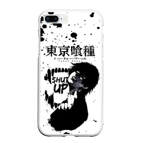 Чехол для iPhone 7Plus/8 Plus матовый с принтом SHUT UP Tokyo Ghoul , Силикон | Область печати: задняя сторона чехла, без боковых панелей | anime | kaneki ken | tokyo ghoul | tokyo ghoul: re | аниме | анимэ | гули | джузо сузуя | канеки кен | кузен йошимура | наки | нишики нишио | ре | ренджи йомо | ризе камиширо | токийский гуль | тоука киришима | ута