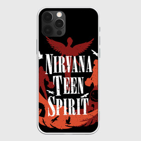 Чехол для iPhone 12 Pro Max с принтом NIRVANA TEEN SPIRIT , Силикон |  | art | cobain | curt | girl | grunge | metal | music | nirvana | punk | rock | spiritm | usa | гранж | группа | кобэйн | курт | метал | музыка | нирвана | панк | рисунок | рок | сша