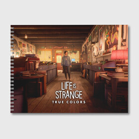 Альбом для рисования с принтом Life Is Strange True Colors , 100% бумага
 | матовая бумага, плотность 200 мг. | art | colors | game | is | life | strange | true | арт | жизнь | игра | краска | настоящий | странная | цвет | штука