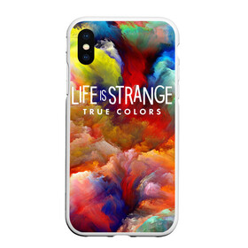 Чехол для iPhone XS Max матовый с принтом Life is Strange True Colors , Силикон | Область печати: задняя сторона чехла, без боковых панелей | dontnod entertainment | абстракция | алекс чэнь | серия life is strange