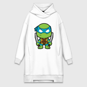 Платье-худи хлопок с принтом Leonardo ,  |  | donatello | leonardo | michelangelo | ninja | pizza | raphael | turtles | донателло | животные | карате | комикс | комиксы | леонардо | микеланджело | мультфильм | мутант | мутанты | ниндзя | пицца | рафаэль | сплинтер | супергерой