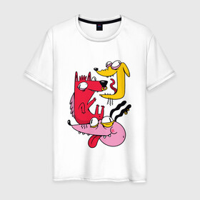 Мужская футболка хлопок с принтом Crazy Dogs Безумный собаки , 100% хлопок | прямой крой, круглый вырез горловины, длина до линии бедер, слегка спущенное плечо. | Тематика изображения на принте: art | cartoon | cringe | dog | frenzy | insane | insanity | madness | psycho | punk | punks | punks dead | vintage | арт | безумие | винтаж | иллюстрация | крезанутые | крейзи | кринж | мультяшные | мэднесс | панк | панки | псих | психи | соб