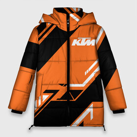 Женская зимняя куртка Oversize с принтом KTM КТМ SPORT , верх — 100% полиэстер; подкладка — 100% полиэстер; утеплитель — 100% полиэстер | длина ниже бедра, силуэт Оверсайз. Есть воротник-стойка, отстегивающийся капюшон и ветрозащитная планка. 

Боковые карманы с листочкой на кнопках и внутренний карман на молнии | enduro | ktm | moto | moto sport | motocycle | orange | sportmotorcycle | ктм | мото | мото спорт | мотоспорт | оранжевый | спорт мото