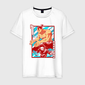 Мужская футболка хлопок с принтом МАГИЧЕСКАЯ БИТВА SUKUNA , 100% хлопок | прямой крой, круглый вырез горловины, длина до линии бедер, слегка спущенное плечо. | Тематика изображения на принте: anime | japan | japanese | jujutsu | jujutsu kaisen | kaisen | sukuna | аниме | двуликий призрак | иероглифы | инумаки | итадори | итадори юдзи | магическая битва | нобара | панда | рёмен | рёмен сукуна | сатору | сукуна | юдзи