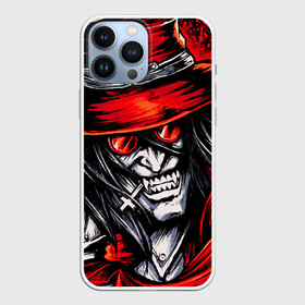 Чехол для iPhone 13 Pro Max с принтом ALUCARD IN RED ,  |  | Тематика изображения на принте: alucard | anime | hellsing | алукард | аниме | вампир | знак | комиксы | манга | печать алукарда | печать кромвеля | хеллсинг