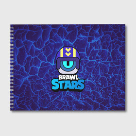 Альбом для рисования с принтом STU СТУ Brawl Stars , 100% бумага
 | матовая бумага, плотность 200 мг. | Тематика изображения на принте: brawl | brawl stars | brawlstars | brawl_stars | jessie | бравл | бравлер stu | бравлстарс | гонщик | каскадер | сту