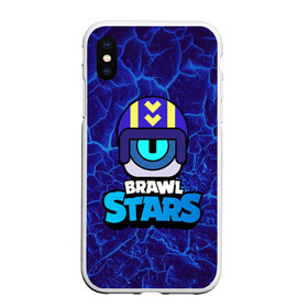 Чехол для iPhone XS Max матовый с принтом STU СТУ Brawl Stars , Силикон | Область печати: задняя сторона чехла, без боковых панелей | Тематика изображения на принте: brawl | brawl stars | brawlstars | brawl_stars | jessie | бравл | бравлер stu | бравлстарс | гонщик | каскадер | сту