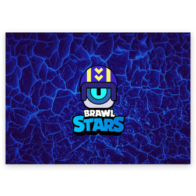 Поздравительная открытка с принтом STU СТУ Brawl Stars , 100% бумага | плотность бумаги 280 г/м2, матовая, на обратной стороне линовка и место для марки
 | Тематика изображения на принте: brawl | brawl stars | brawlstars | brawl_stars | jessie | бравл | бравлер stu | бравлстарс | гонщик | каскадер | сту