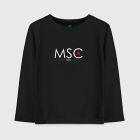 Детский лонгслив хлопок с принтом MSCside collection | MSC (2021) , 100% хлопок | круглый вырез горловины, полуприлегающий силуэт, длина до линии бедер | 0x000000123 | moscow | moscow side | mscside | москва