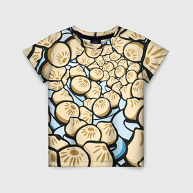 Детская футболка 3D с принтом Нежная бууза , 100% гипоаллергенный полиэфир | прямой крой, круглый вырез горловины, длина до линии бедер, чуть спущенное плечо, ткань немного тянется | бабрбук | байкал | бууза | иркутск