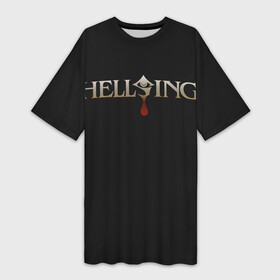 Платье-футболка 3D с принтом Логотип Hellsing ,  |  | alexander | alucard | anderson | dracula | hellsing | integra | seras | victoria | walter | александр | алукард | андерсон | ван | виктория | винкль | ганс | гюнше | дракула | интегра | макс | монтана | рип | серас | уолтер | хеллсинг | шрёдин