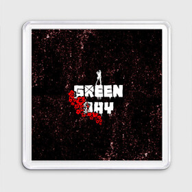 Магнит 55*55 с принтом green day , Пластик | Размер: 65*65 мм; Размер печати: 55*55 мм | american idiot | boulevard of broke | day | green | green day | green day hits | green day lyrics | green day mix | green day music video | green day official | green day songs | green day videos | greenday | music | music video | official | warner record