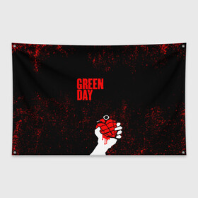 Флаг-баннер с принтом green day , 100% полиэстер | размер 67 х 109 см, плотность ткани — 95 г/м2; по краям флага есть четыре люверса для крепления | american idiot | boulevard of broke | day | green | green day | green day hits | green day lyrics | green day mix | green day music video | green day official | green day songs | green day videos | greenday | music | music video | official | warner record