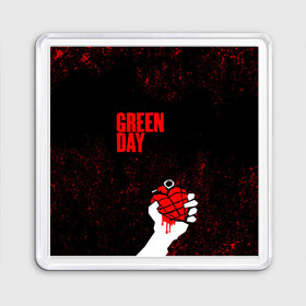 Магнит 55*55 с принтом green day , Пластик | Размер: 65*65 мм; Размер печати: 55*55 мм | Тематика изображения на принте: american idiot | boulevard of broke | day | green | green day | green day hits | green day lyrics | green day mix | green day music video | green day official | green day songs | green day videos | greenday | music | music video | official | warner record