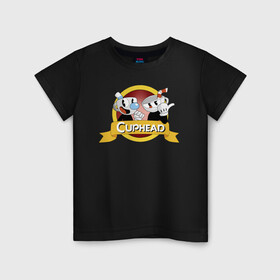 Детская футболка хлопок с принтом CUPHEAD / КАПХЕД. , 100% хлопок | круглый вырез горловины, полуприлегающий силуэт, длина до линии бедер | cuphead | боссы | игра | капхед