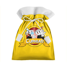 Подарочный 3D мешок с принтом CUPHEAD КАПХЕД , 100% полиэстер | Размер: 29*39 см | Тематика изображения на принте: cuphead | боссы | игра | капхед