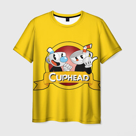 Мужская футболка 3D с принтом CUPHEAD КАПХЕД , 100% полиэфир | прямой крой, круглый вырез горловины, длина до линии бедер | Тематика изображения на принте: cuphead | боссы | игра | капхед