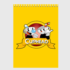 Скетчбук с принтом CUPHEAD КАПХЕД , 100% бумага
 | 48 листов, плотность листов — 100 г/м2, плотность картонной обложки — 250 г/м2. Листы скреплены сверху удобной пружинной спиралью | cuphead | боссы | игра | капхед