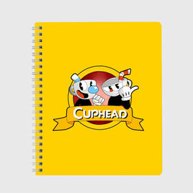 Тетрадь с принтом CUPHEAD КАПХЕД , 100% бумага | 48 листов, плотность листов — 60 г/м2, плотность картонной обложки — 250 г/м2. Листы скреплены сбоку удобной пружинной спиралью. Уголки страниц и обложки скругленные. Цвет линий — светло-серый
 | cuphead | боссы | игра | капхед