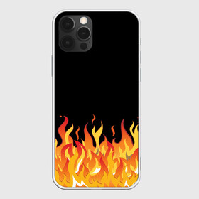 Чехол для iPhone 12 Pro Max с принтом ОГОНЬ И НИЧЕГО ЛИШНЕГО , Силикон |  | blaze | cs go | csgo | блазе | блейз | вектор | кс го | ксго | на черном фоне | нечего лишнего | огонь | пламя | языки пламени