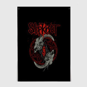 Постер с принтом Slipknot Черепа , 100% бумага
 | бумага, плотность 150 мг. Матовая, но за счет высокого коэффициента гладкости имеет небольшой блеск и дает на свету блики, но в отличии от глянцевой бумаги не покрыта лаком | metal | music | rock | slipknot | козел | логотип | металл | музыка | надпись | пентаграмма | рок | слипкнот | узор | цифры | череп