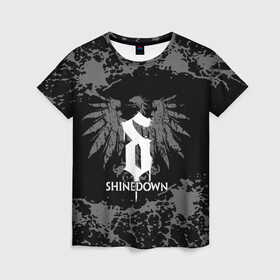 Женская футболка 3D с принтом shinedown , 100% полиэфир ( синтетическое хлопкоподобное полотно) | прямой крой, круглый вырез горловины, длина до линии бедер | Тематика изображения на принте: 45 shinedown | atlantic | atlantic records | brent smith | cut the cord | get up shinedown | music video | official video | rock | shinedown | shinedown (musical group) | shinedown devil | sound of madness | state of my head | zach myers