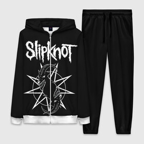 Женский костюм 3D с принтом Skipknot (Козел) ,  |  | metal | music | rock | slipknot | козел | логотип | металл | музыка | надпись | пентаграмма | рок | слипкнот | узор | цифры | чб | череп