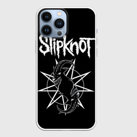 Чехол для iPhone 13 Pro Max с принтом Skipknot (Козел) ,  |  | metal | music | rock | slipknot | козел | логотип | металл | музыка | надпись | пентаграмма | рок | слипкнот | узор | цифры | чб | череп