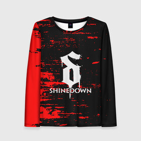 Женский лонгслив 3D с принтом shinedown , 100% полиэстер | длинные рукава, круглый вырез горловины, полуприлегающий силуэт | 45 shinedown | atlantic | atlantic records | brent smith | cut the cord | get up shinedown | music video | official video | rock | shinedown | shinedown (musical group) | shinedown devil | sound of madness | state of my head | zach myers