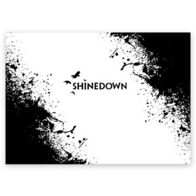 Поздравительная открытка с принтом shinedown , 100% бумага | плотность бумаги 280 г/м2, матовая, на обратной стороне линовка и место для марки
 | 45 shinedown | atlantic | atlantic records | brent smith | cut the cord | get up shinedown | music video | official video | rock | shinedown | shinedown (musical group) | shinedown devil | sound of madness | state of my head | zach myers