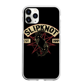 Чехол для iPhone 11 Pro матовый с принтом Slipknot (1995) , Силикон |  | metal | music | rock | slipknot | козел | логотип | металл | музыка | надпись | пентаграмма | рок | слипкнот | узор | цифры | чб | череп