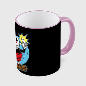 Кружка с принтом CUPHEAD КАПХЕД , керамика | ёмкость 330 мл | art | cartoon | cup | cuphead | devil | dice | game | king | mugman | the | арт | бос | босс | голова | демон | дьявол | игра | капхед | магмен | мультик | мультфильм | платформер | чаша | чашка | человек | черт