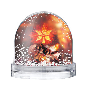 Снежный шар с принтом Шаман Кинг , Пластик | Изображение внутри шара печатается на глянцевой фотобумаге с двух сторон | anime | manga | shaman king | аниме | король шаманов | манга | шамаг кинг