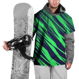 Накидка на куртку 3D с принтом Абстрактный дизайн Зелень , 100% полиэстер |  | абстракция | баскетбол | волейбол | дизайн | киберспорт | линии | парню. | спорт | футбол