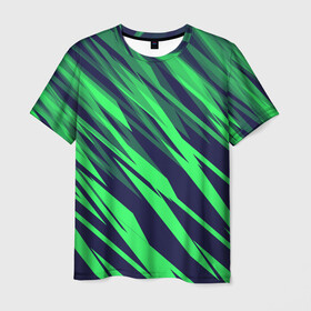Мужская футболка 3D с принтом Абстрактный дизайн ,,Зелень