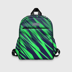 Детский рюкзак 3D с принтом Абстрактный дизайн ,,Зелень