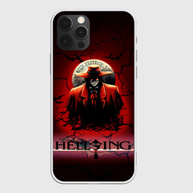 Чехол для iPhone 12 Pro Max с принтом HELLSING SSS , Силикон |  | bats | cracked | hellsing film | hellsing lettering | hellsing print | helsing | red | van hellsing | ван хельсинг | красный | летучие мыши | надпись хельсинг | принт хельсинг | трещены | фильм хельсинг | хельсинг