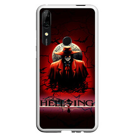 Чехол для Honor P Smart Z с принтом HELLSING SSS , Силикон | Область печати: задняя сторона чехла, без боковых панелей | bats | cracked | hellsing film | hellsing lettering | hellsing print | helsing | red | van hellsing | ван хельсинг | красный | летучие мыши | надпись хельсинг | принт хельсинг | трещены | фильм хельсинг | хельсинг