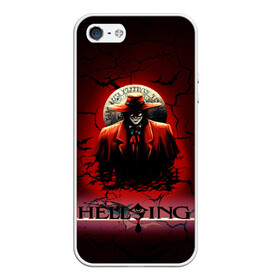 Чехол для iPhone 5/5S матовый с принтом HELLSING SSS , Силикон | Область печати: задняя сторона чехла, без боковых панелей | bats | cracked | hellsing film | hellsing lettering | hellsing print | helsing | red | van hellsing | ван хельсинг | красный | летучие мыши | надпись хельсинг | принт хельсинг | трещены | фильм хельсинг | хельсинг