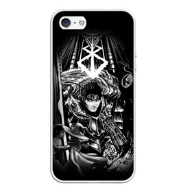 Чехол для iPhone 5/5S матовый с принтом BERSERK БЕРСЕРК , Силикон | Область печати: задняя сторона чехла, без боковых панелей | anime | anime berserk | berserk | knight | manga | аниме | аниме берсерк | берсерк | клеймо | манга | рыцарь | япония