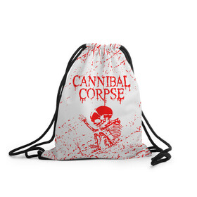 Рюкзак-мешок 3D с принтом cannibal corpse , 100% полиэстер | плотность ткани — 200 г/м2, размер — 35 х 45 см; лямки — толстые шнурки, застежка на шнуровке, без карманов и подкладки | Тематика изображения на принте: cannibal | cannibal corpse | cannibal corpse butchered at birth | cannibal corpse eaten back to life | cannibal corpse hammer smashed face | corpse | death metal | металл | пластинки с металлическим лезвием | рок | труп каннибала