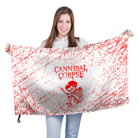 Флаг 3D с принтом cannibal corpse , 100% полиэстер | плотность ткани — 95 г/м2, размер — 67 х 109 см. Принт наносится с одной стороны | cannibal | cannibal corpse | cannibal corpse butchered at birth | cannibal corpse eaten back to life | cannibal corpse hammer smashed face | corpse | death metal | металл | пластинки с металлическим лезвием | рок | труп каннибала