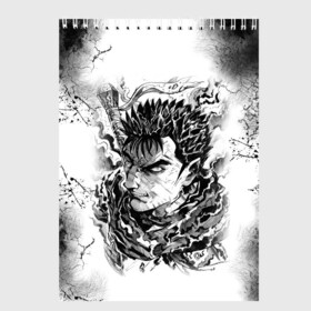 Скетчбук с принтом BERSERK БЕРСЕРК , 100% бумага
 | 48 листов, плотность листов — 100 г/м2, плотность картонной обложки — 250 г/м2. Листы скреплены сверху удобной пружинной спиралью | anime | anime berserk | berserk | knight | manga | аниме | аниме берсерк | берсерк | клеймо | манга | рыцарь | япония