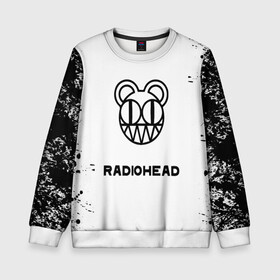 Детский свитшот 3D с принтом radiohead , 100% полиэстер | свободная посадка, прямой крой, мягкая тканевая резинка на рукавах и понизу свитшота | colin greenwood | dead air space | ed o’brien | eob | greenwood brothers | jnny | jonny and thom | jonny greenwood | nigel godrich | phil selway | radio head | radiohead | selway | thm yrk | tom yorke | xl | xl recordings | джонни гринвуд | колин гринвуд 