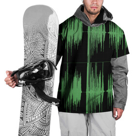 Накидка на куртку 3D с принтом AUDIOWAVE , 100% полиэстер |  | underground | звук | звуковая волна | звукорежиссер | прикол