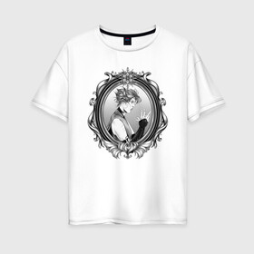Женская футболка хлопок Oversize с принтом Castlevania | Сифа (Z) , 100% хлопок | свободный крой, круглый ворот, спущенный рукав, длина до линии бедер
 | castlevania | sifa | аниме | кастлваниа | кяссуруваниа | сериал | сифа | фэнтази