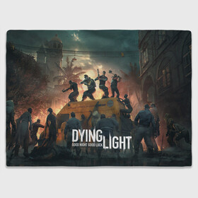 Плед 3D с принтом Dying Light , 100% полиэстер | закругленные углы, все края обработаны. Ткань не мнется и не растягивается | dying light | dying light 2 | game | games | zomby | апокалипсис | даинг лайт | два | дуинг лайт | зомби | зомби апокалипсис | игра | игры